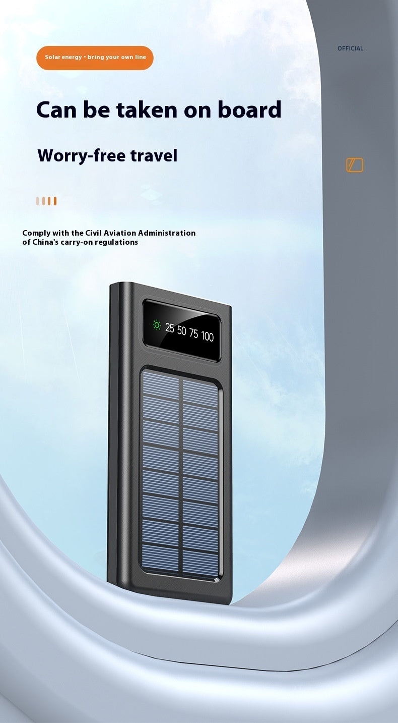 Just Arrived at Buy Center: With Cable Four-wire Solar Energy Portable Battery For Mobile Phones