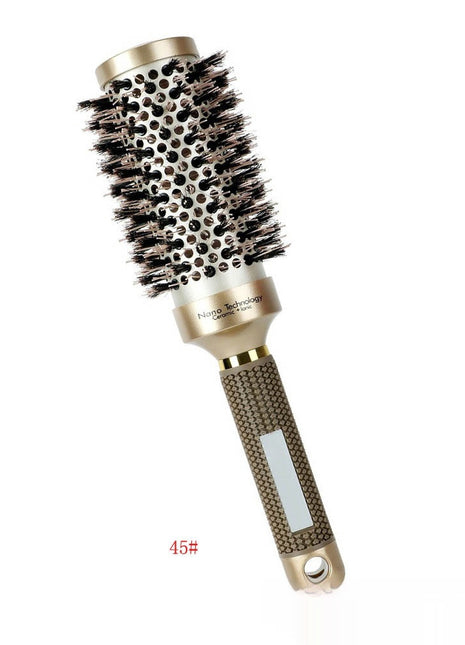 Ceramic Aluminum Tube Temperature-resistant Cylinder Women's Big Wave Shape Beautiful Comb