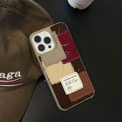 Fresh Arrivals at Buy Center: Simple Denim Canvas Stitching Phone Case