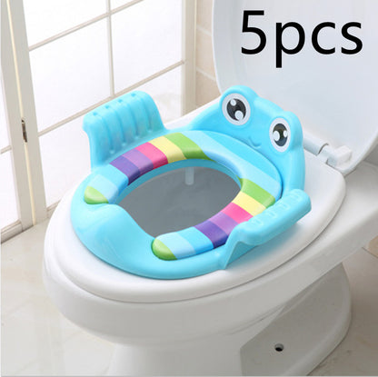 Baby Children Toilet Seat Toilet Blue 5pcs