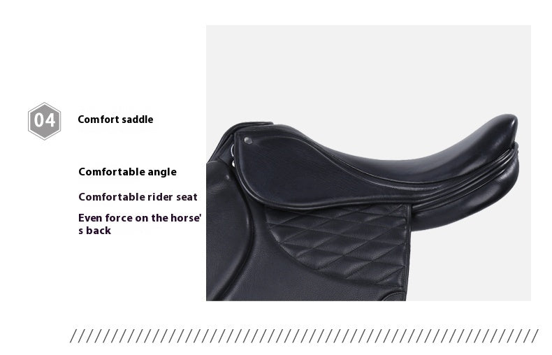 Just Arrived at Buy Center: Saddle Obstacle Saddle Cowhide Horse Harness Equestrian Supplies