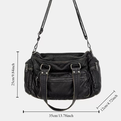 Women's Soft Leather Retro Trendy Crossbody Bag Buy Center