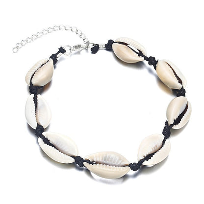 Just Arrived at Buy Center: Seaside Charm Beach Shell Bracelet Ocean Shell Weaving Adjustable Bracelet Tourist Resort Bracelet