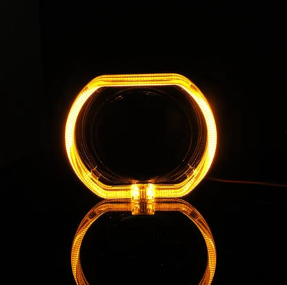 Newly Released at Buy Center: Modified Dual Lens Optical Guide Integrated Cover Angel Eye Yellow Light