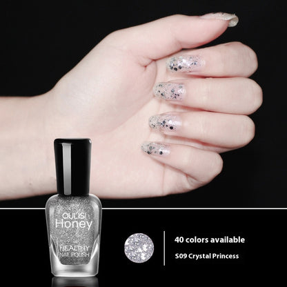 Just Arrived at Buy Center: Water-based Peelable Tearable Nail Polish 8ml 09 Crystal Princess 8ml