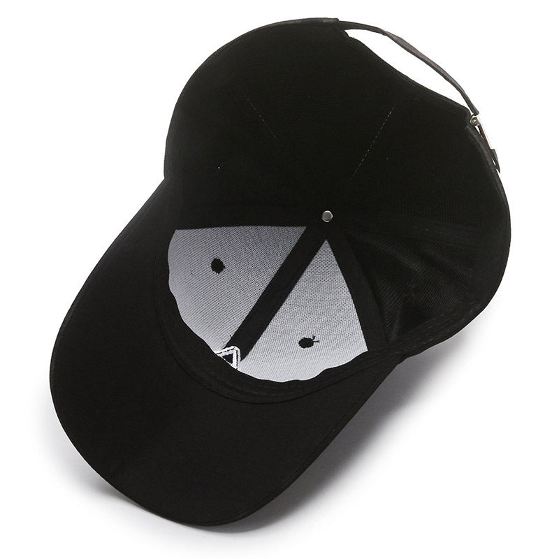 Gorra informal con visera para exteriores para hombre con letras bordadas y protección solar