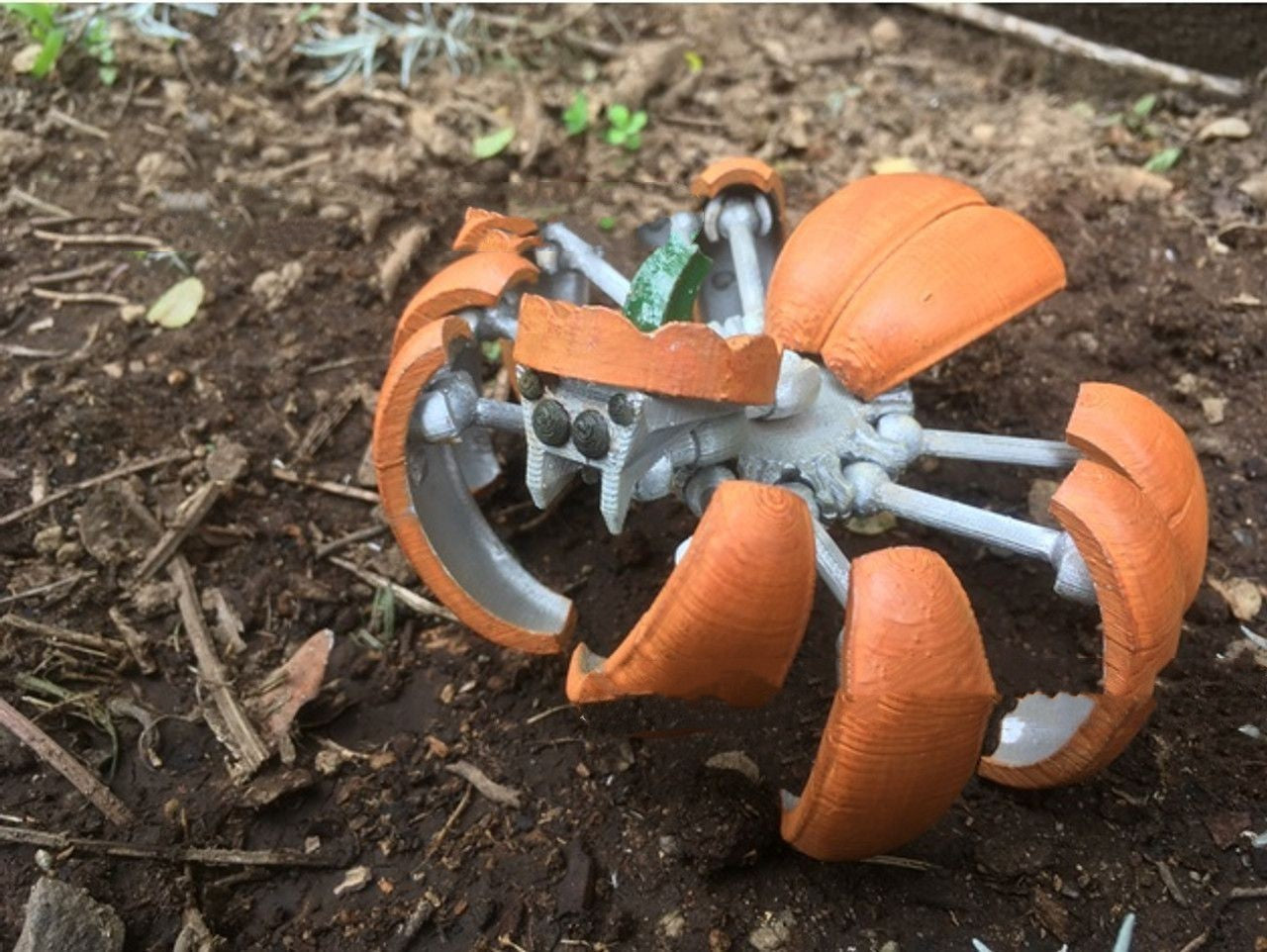 Newly Released at Buy Center: Halloween Pumpkin Spider Toy Orange Not Assembled