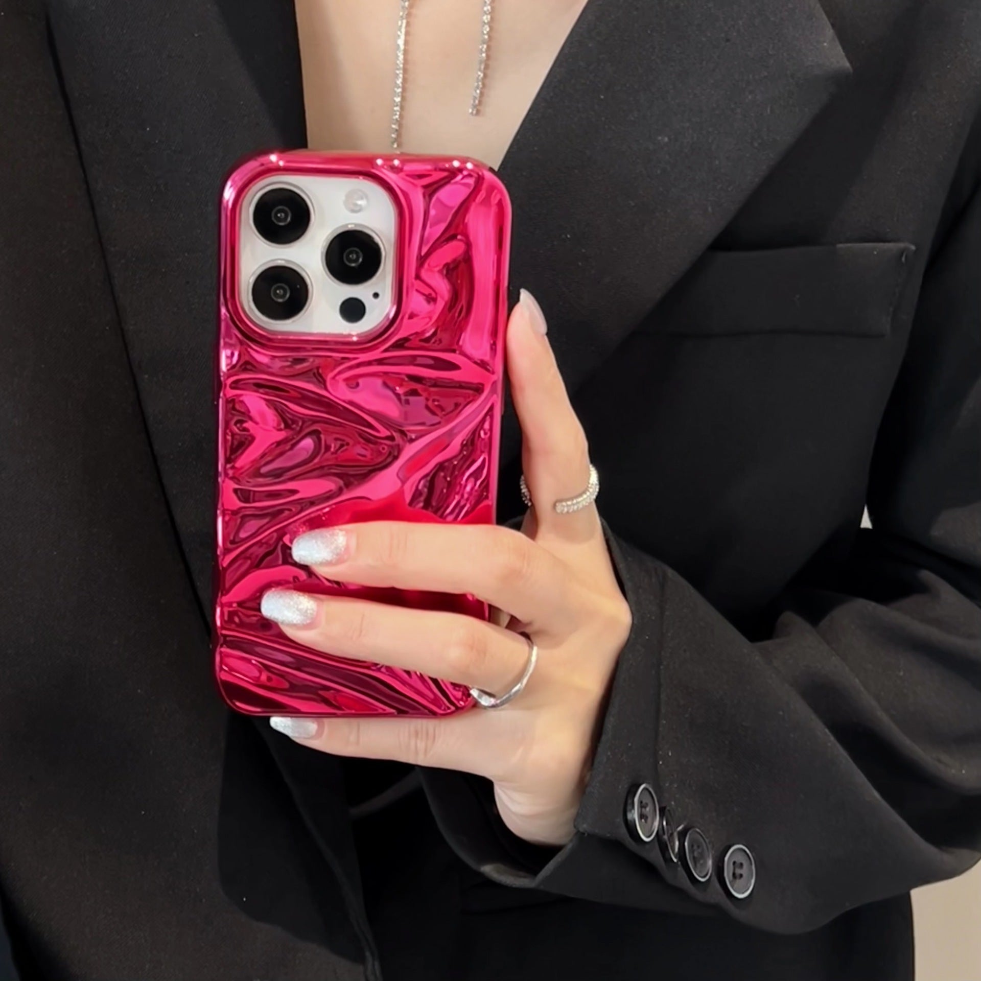 Electroplating Three-dimensional Wrinkled Phone Case | Phones & Accessories1 | Buy Center