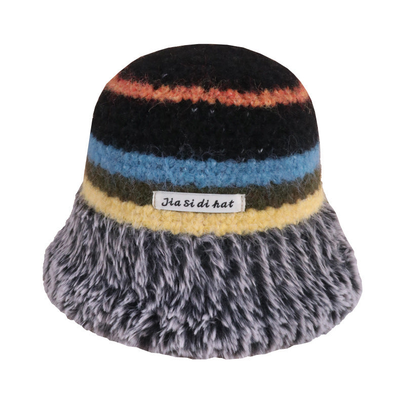 Autumn And Winter Dopamine Knitted Wool Cap Women's Warm Korean Style Buy Center