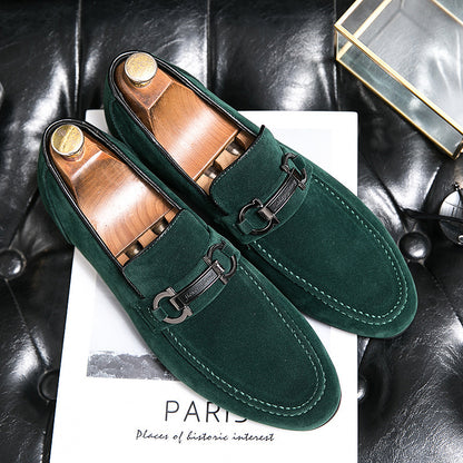 Just Arrived at Buy Center: Spring Men's Matte Leather Shoes Green