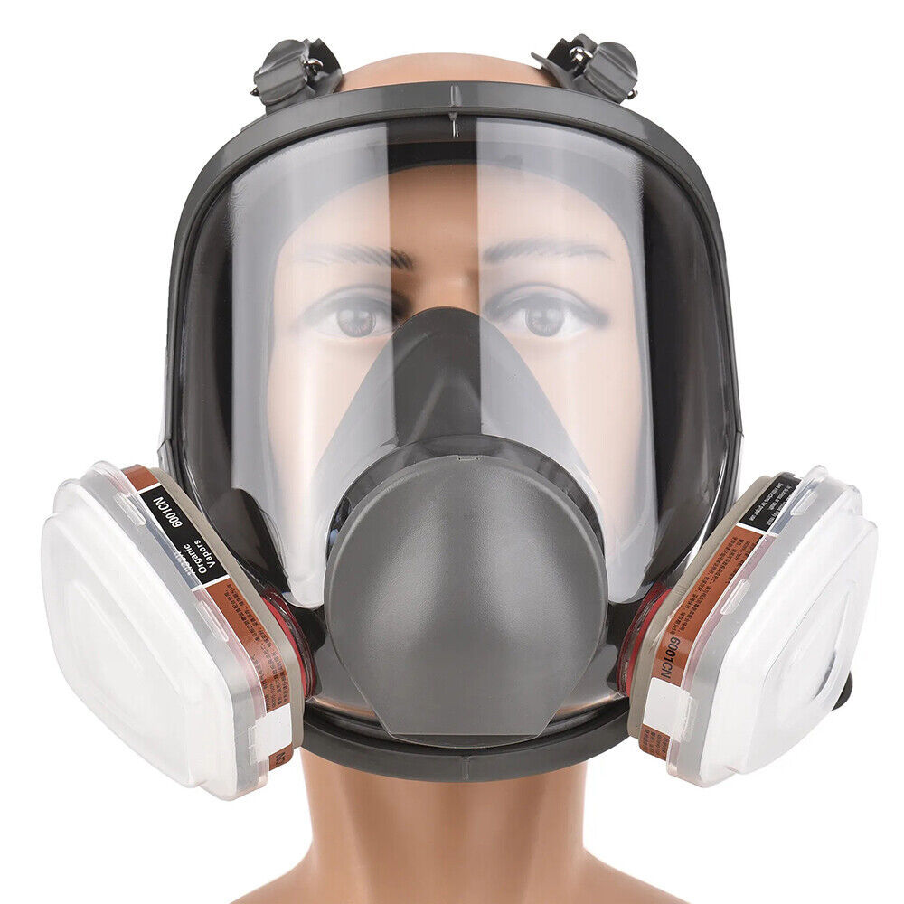 6800 Full Face 15 IN 1 Set Gas Mask For Chemical Paint Spray Vapor Respirator