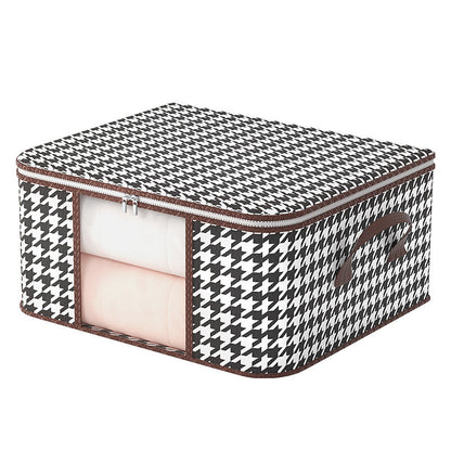 Houndstooth Visual Buggy Bag Clothing Quilt Storage Box Buy Center