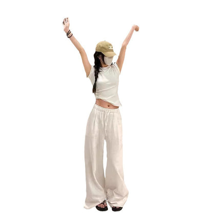 New Women's Summer Linen Walking Pants