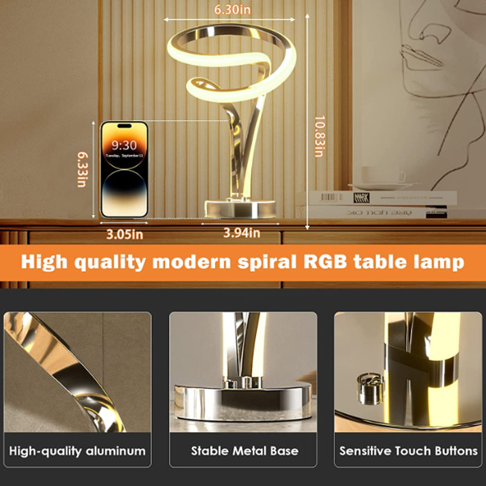 Newly Released at Buy Center: Aluminum Alloy Bar Table Lamp LED Wooden Eye Protection Table Lamp Can Be Used For USB Charging