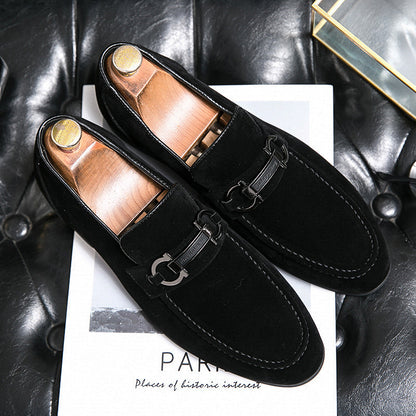 Just Arrived at Buy Center: Spring Men's Matte Leather Shoes Black