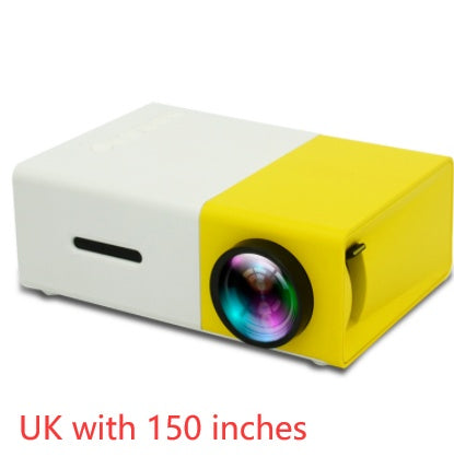 Portable Projector 3D Hd Led Home Theater Cinema HDMI-compatible Usb Audio Projector Yg300 Mini Projector UK with 150 inches