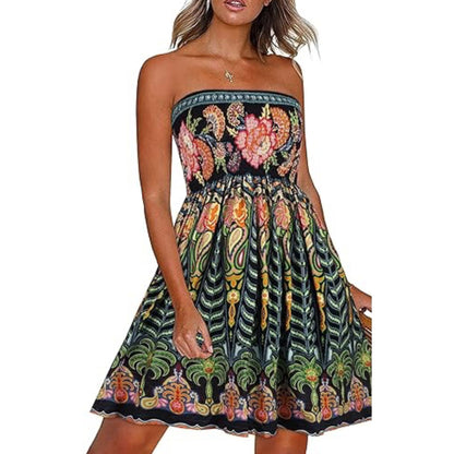 Buy Center Handpicked- Women's Summer Dress Beach Cover-up BohoGreenTree