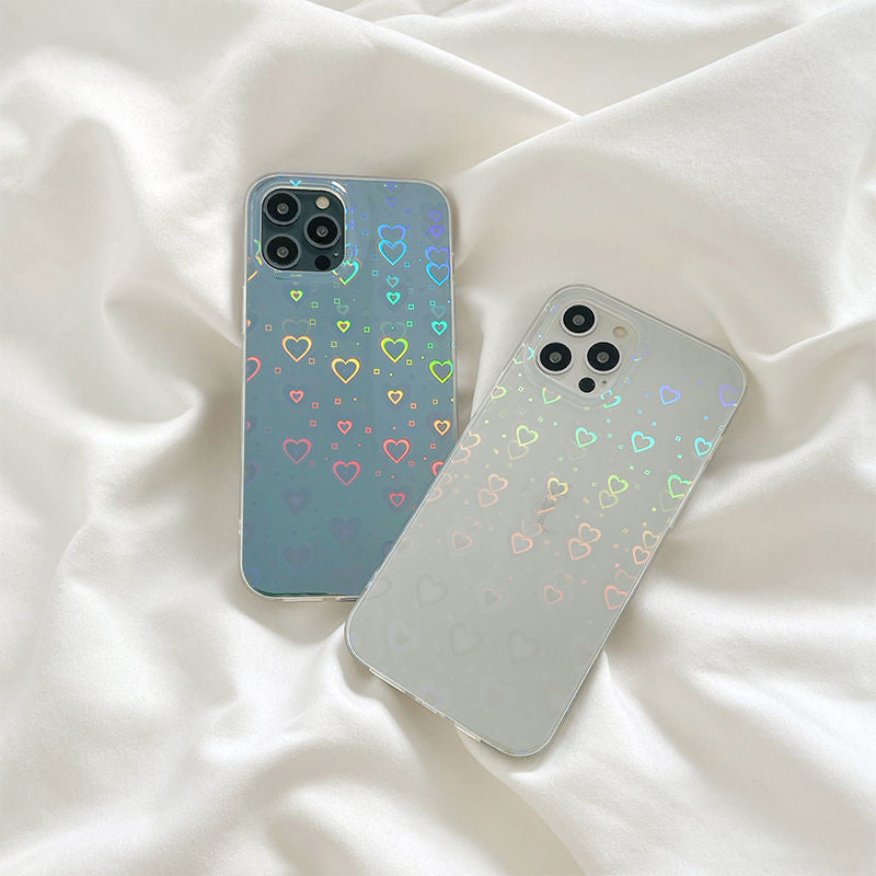 Laser Colorful Love For Double-sided Coated Silicone Phone Case Buy Center