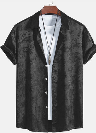 Printed Trendy Loose Men's Shirt