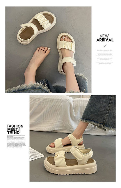 Sports Summer New Roman Sandals For Women Wear Thick Soles Buy Center