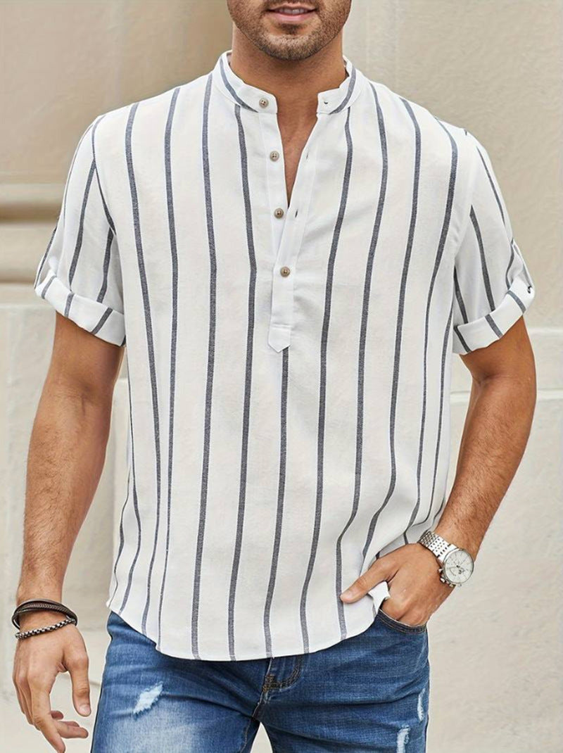 Summer Men's Clothing Short Sleeve Shirt