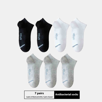 Chaussettes courtes pour hommes, été, fines, sport, respirantes