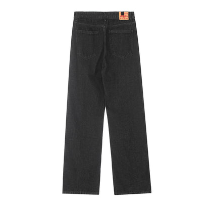 Fresh on the Scene at Buy Center: Denim Straight-leg Trousers Men And Women