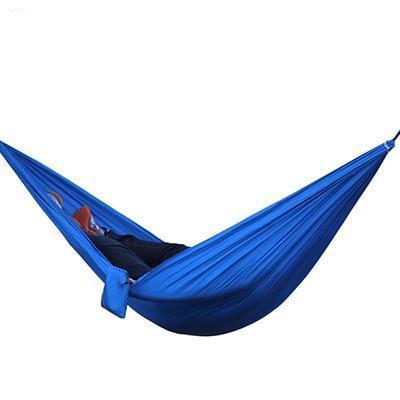 Backpacking Hammock - Portable Nylon Parachute Outdoor Double Hammock Blue