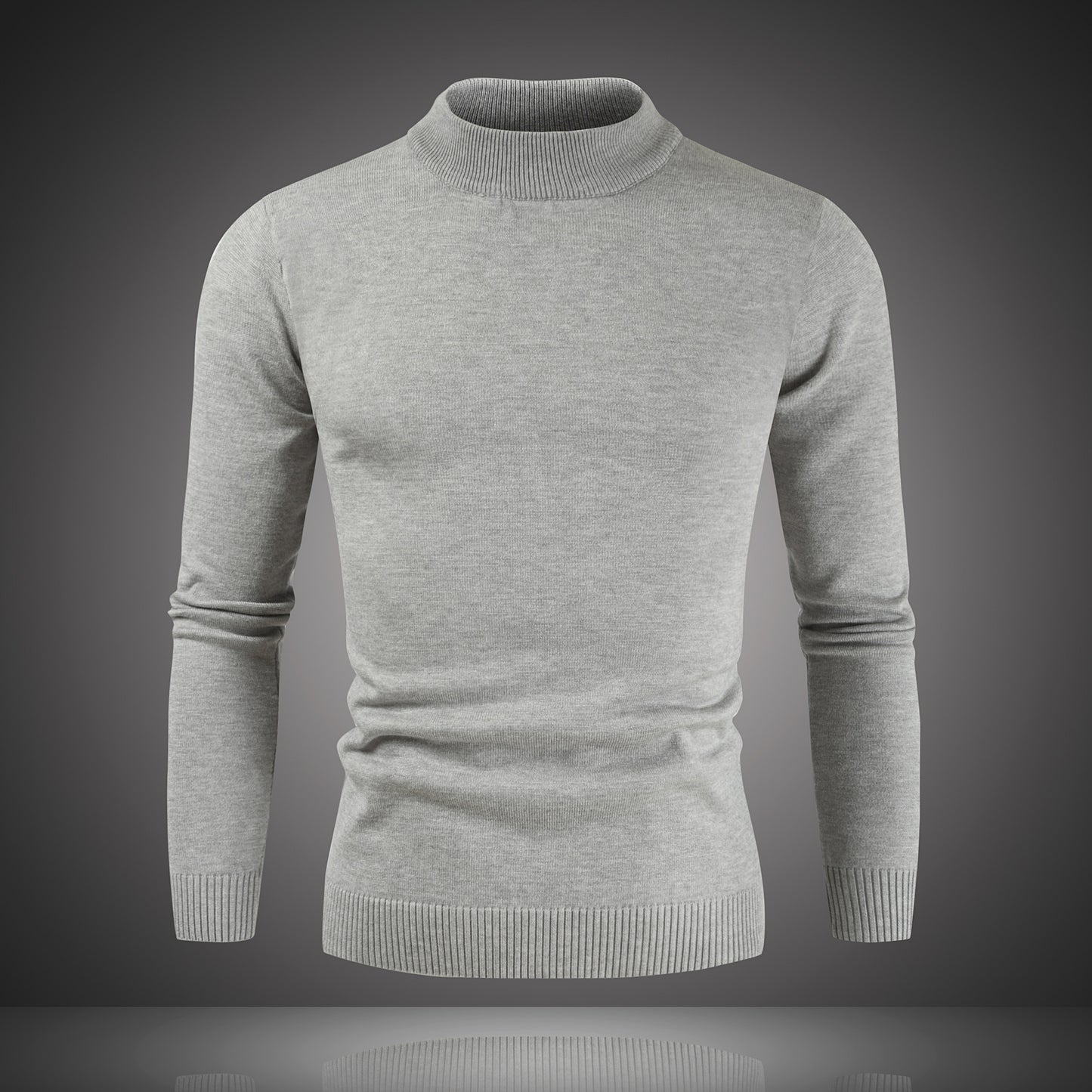 Autumn And Winter New Men's Plus Velvet Thickened Base Sweater Buy Center