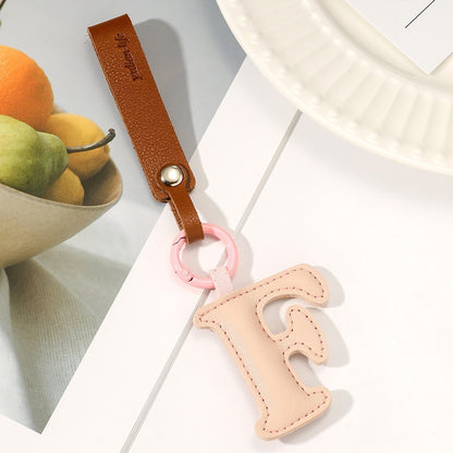 Newly Arrived at Buy Center: Fashion All-Match 26 Full Letter Leather Key Chain Pendant Style F