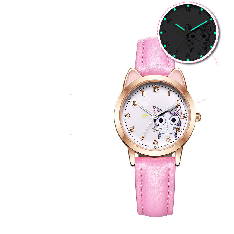 Montre mignonne pour fille, étanche et résistante aux chutes