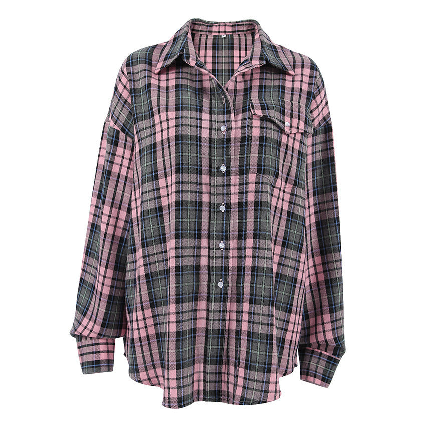 Buy Center Prestige-Plaid Simple Women's Shirt Niche