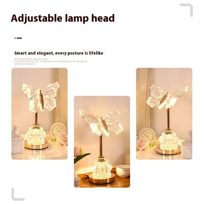 Just Arrived at Buy Center: Butterfly Table Lamp Bedroom Bedside Creative Ambience Light