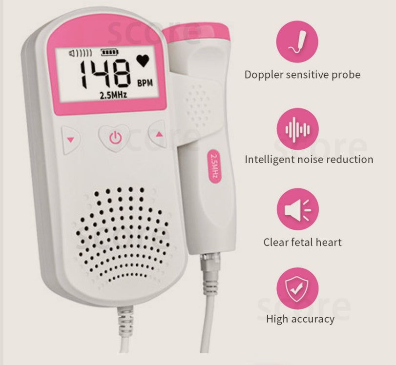 Fetal Heart Rate Monitor Home Pregnancy Baby Fetal Sound Heart Rate Detector 1