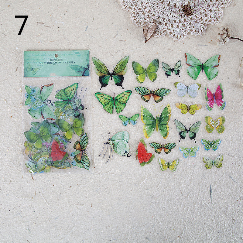 Hot New Items at Buy Center: Sticker Wings Herbarium Series Handbook Material Decoration Nian Xuemeng Butterfly