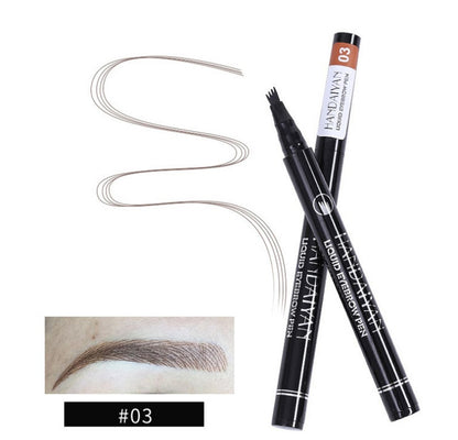 Trending Now at Buy Center: Microblading Eyebrow Pencil Waterproof Fork Tip Tattoo Pen Tinted Fine Sketch Eye Brow Pencils Long Lasting Eyebrows 03 light brown