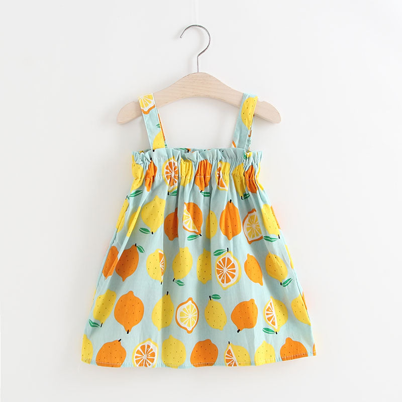 Newly Released at Buy Center: Women's Cotton Lemon Suspender Princess Dress