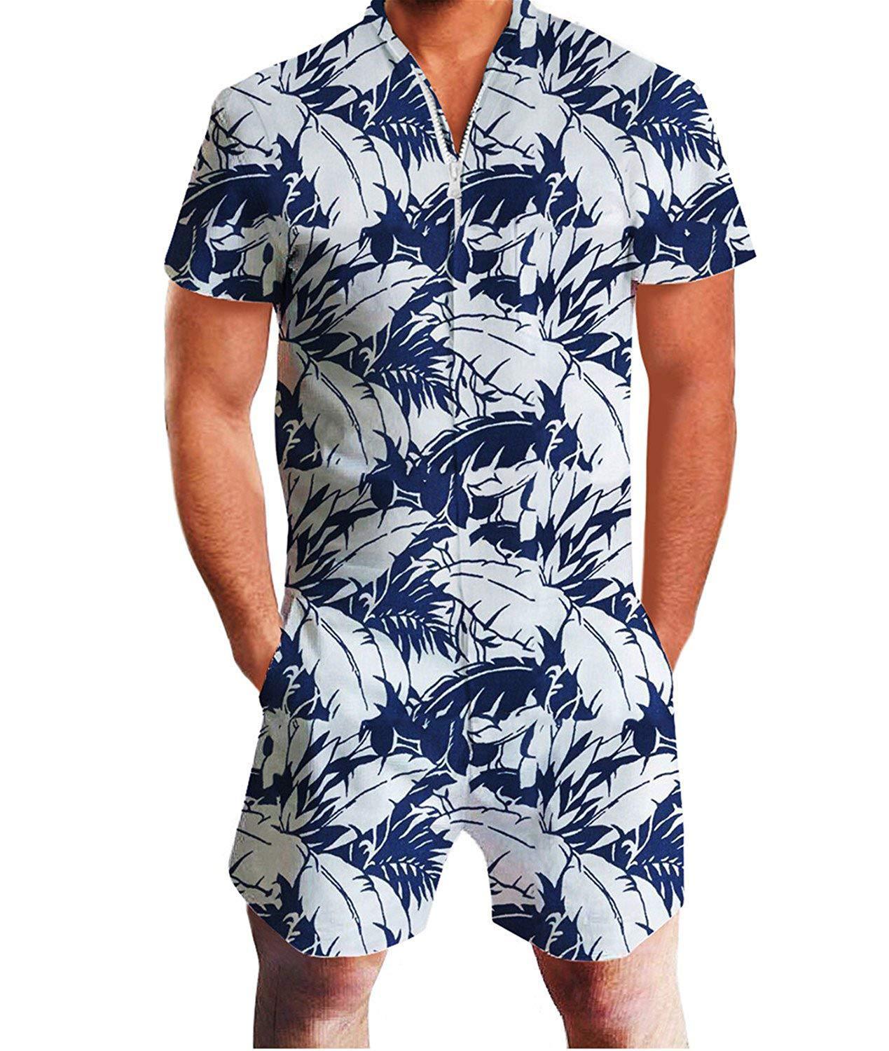 European and American men's summer short-sleeved suit