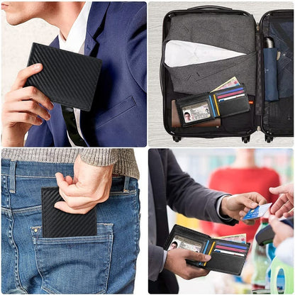 Buy Center Trend-Men's Carbon Fiber Anti-magnetic Wallet