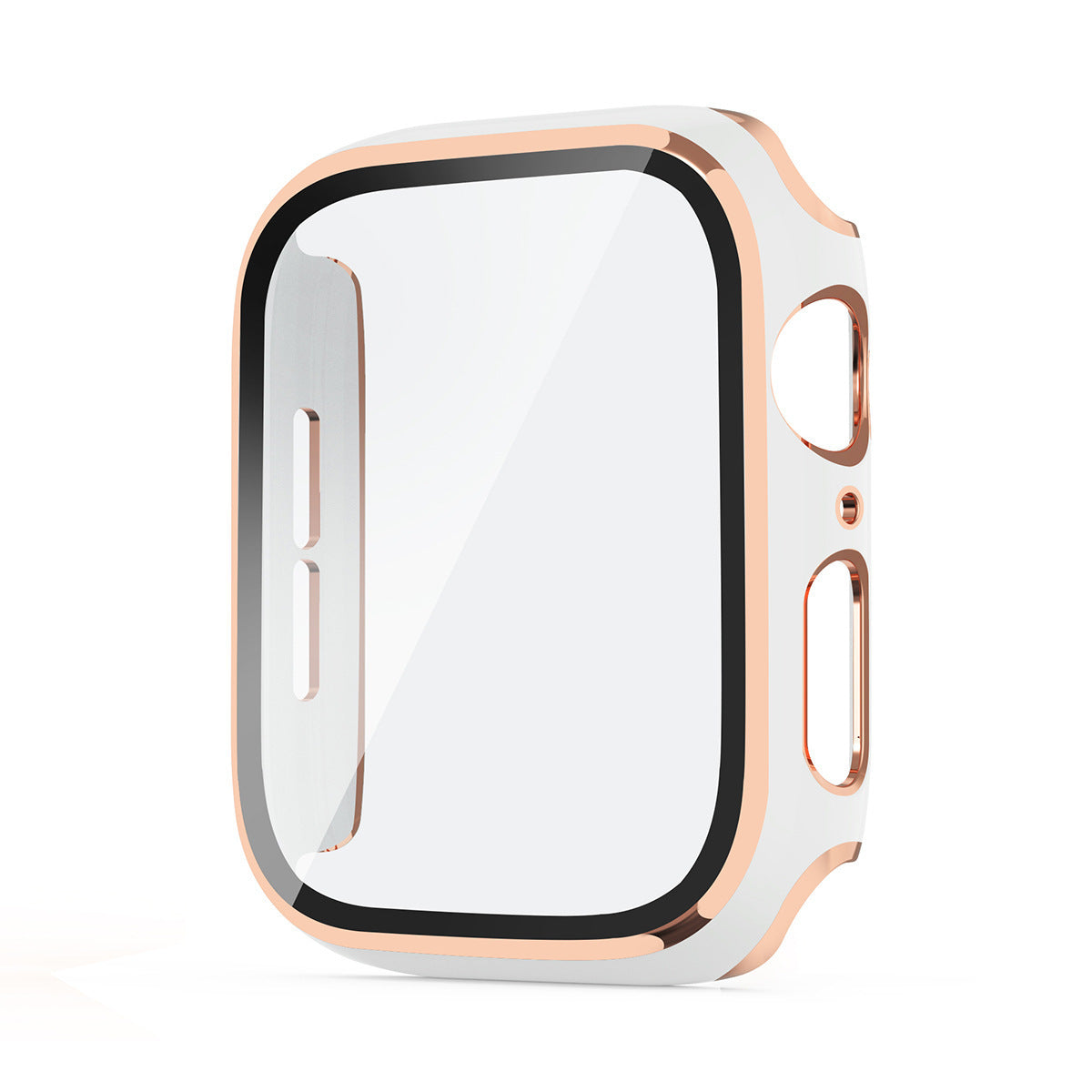 Newly Released at Buy Center: Protective Shell All-inclusive Two-color Plating White And Rose Gold