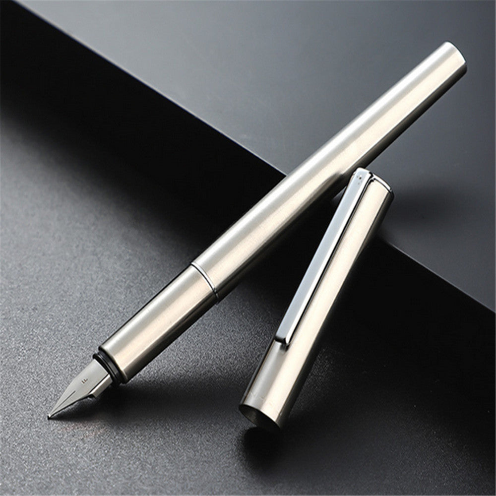 Now Available at Buy Center: Jinhao Fountain Pen All-steel Extremely Black Metal Adult Office Gift Student Teacher All steel F tip