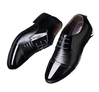 Buy Center Top Rated-Men's Autumn Height Increasing Casual Black Groom Wedding Shoes