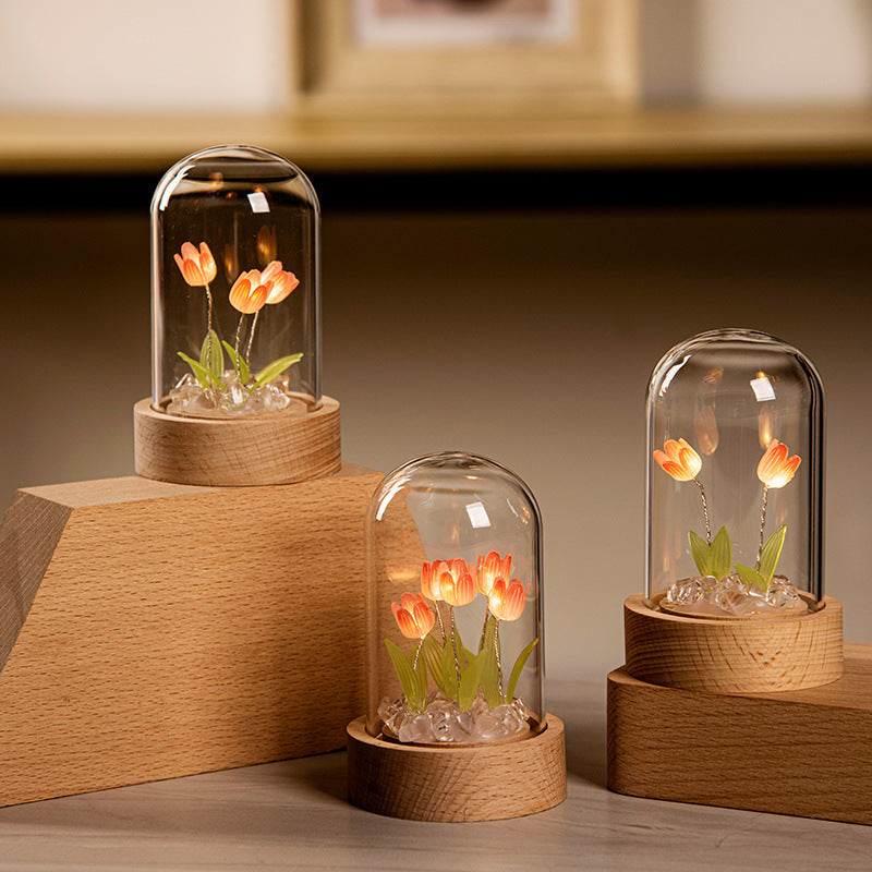 Tulip Small Night Lamp Handmade Desktop Decoration Buy Center