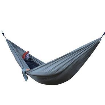 Backpacking Hammock - Portable Nylon Parachute Outdoor Double Hammock Gray