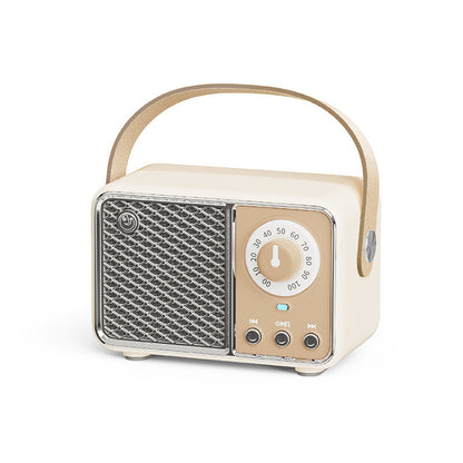 Fresh Arrivals at Buy Center: Bluetooth Audio Retro Mini Portable Wireless Card Vehicle-mounted Speakers Desktop Audio Three Generations Beige