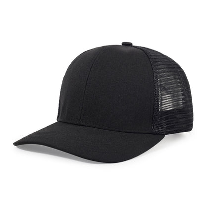 Gorra de béisbol transpirable de media malla con ala microcurvada para exteriores