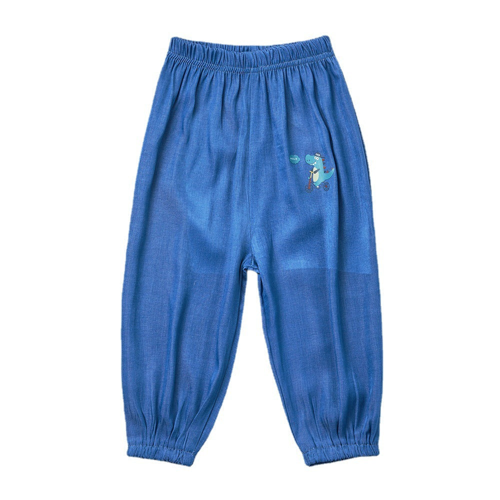 Fresh Arrivals at Buy Center: Children's Thin Anti Mosquito Pants Blue Casual Pants