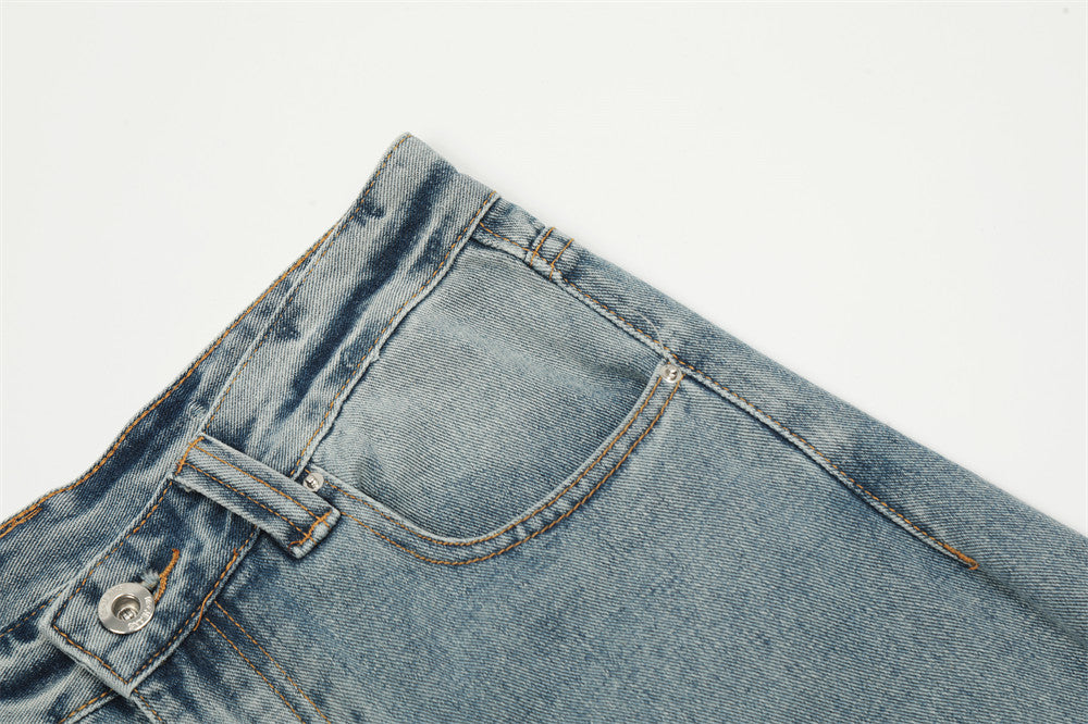 Newly Released at Buy Center: Fashion American Washed Worn Jeans Men