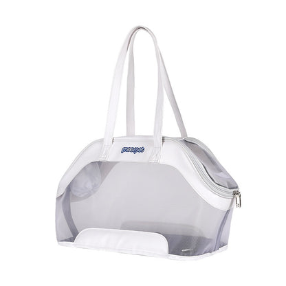 New MOORPET Cat Outing Carry Bag Cat Bag Milan White