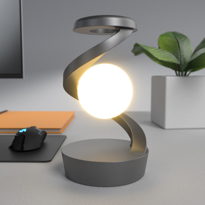 Rotating Moon Desk Lamp With Phone Wireless Charging Sensor Control Table Lamps Decorative Desktop Lamp Small Night Lamp Home Decor Buy Center